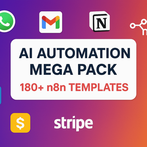 AI Automation Mega Pack | 180 n8n Templates for Business & Freelancers